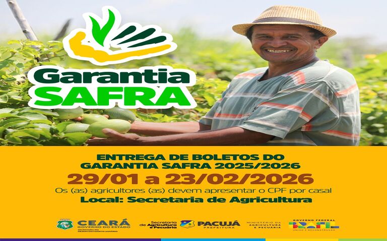 Entrega de boletos do Garantia Safra 2025/2026